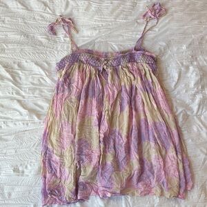 Free People Romper/Dress in Purple, Pink and Cream